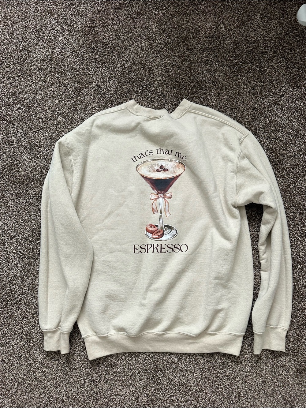 Cream sweatshirt